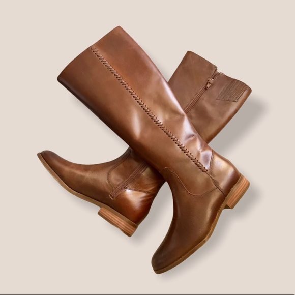 Frye Jolie Whip Cognac Leather Knee High Tall Boot - Picture 10 of 11